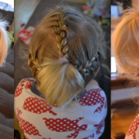 French braid ponytails