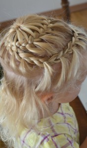 starburst braid on little hair