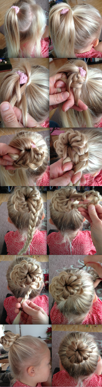 hair bun   Jenni's maker tutorial bun braid hairdays French