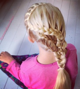 lace braids, french braids, back-to-school hair